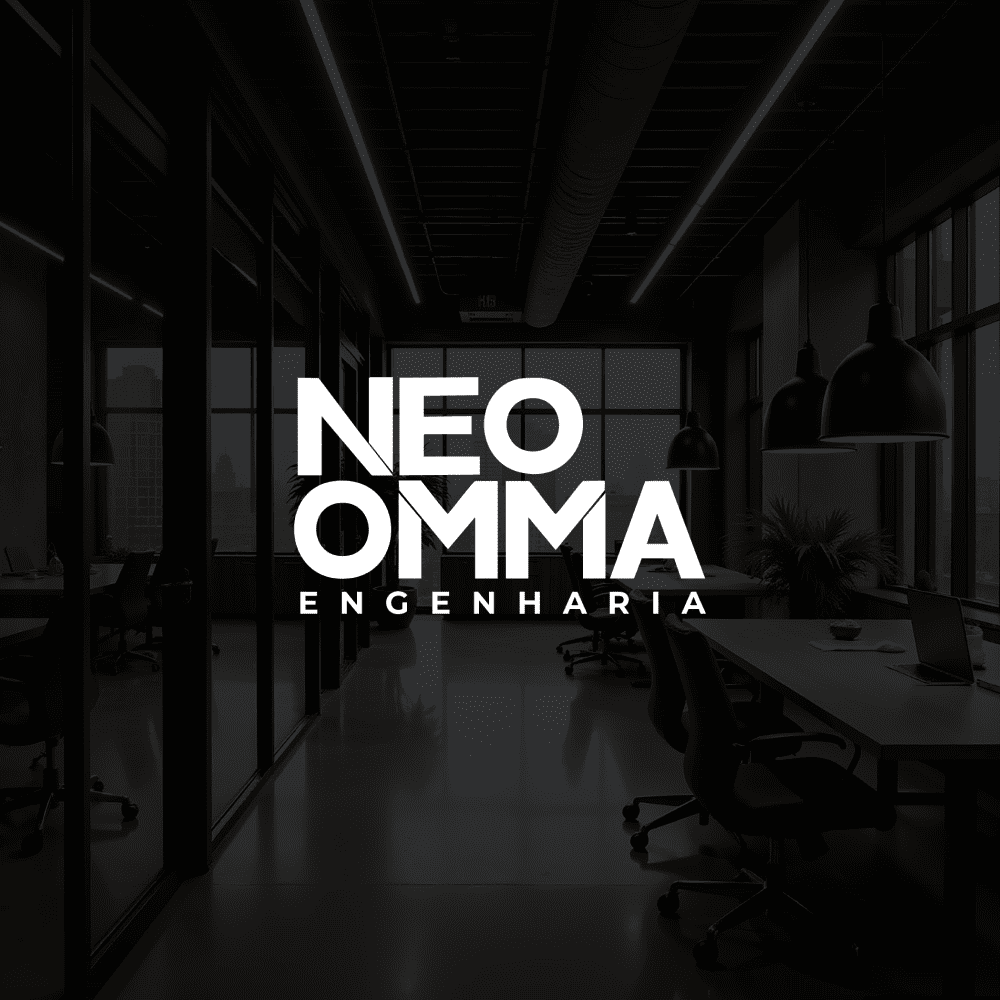Equipe NEOOMMA Engenharia em ambiente de trabalho profissional